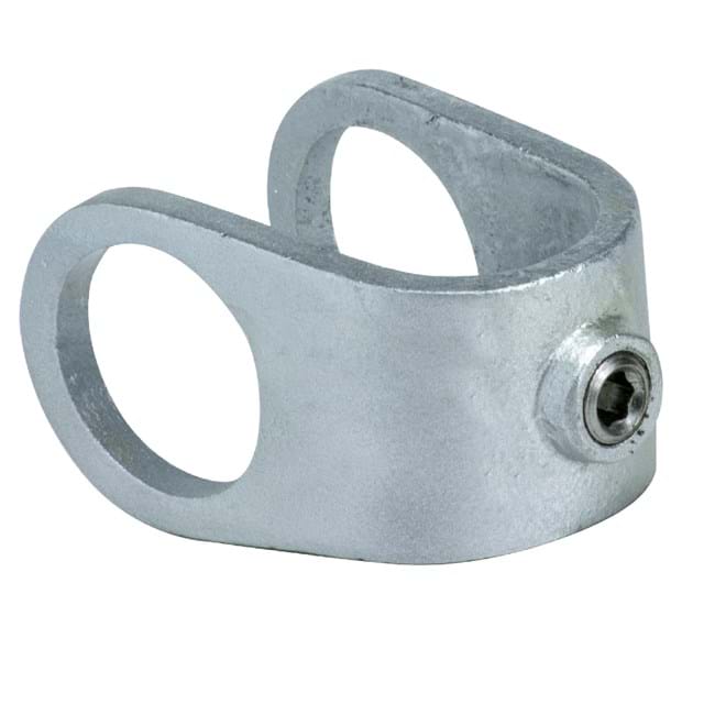 Tie Down Engineering Zip Rail Pipe Fittings Clamp On Crossover | Cast Iron or Aluminum Options | For Roof Guardrails | OSHA Compliant | Roofing Tools and Accessories