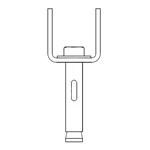 Tie Down 59124L Galvanized Double Head Anchor With Concrete Expansion Bolt Model # MICS2