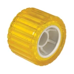 Tie Down 86277 4 in. Amber PVC Ribbed Wobble Roller with 1-1/8 in. Shaft