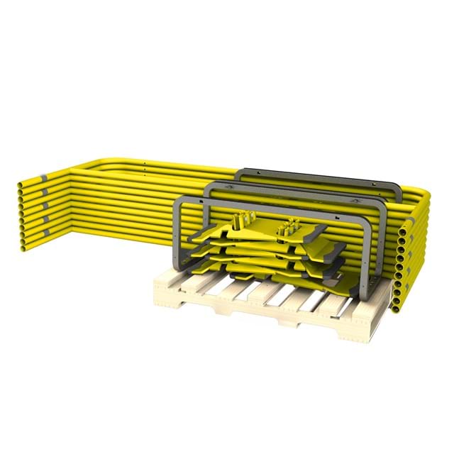 Universal Guardrail Stack Rack Kit with UCC Base