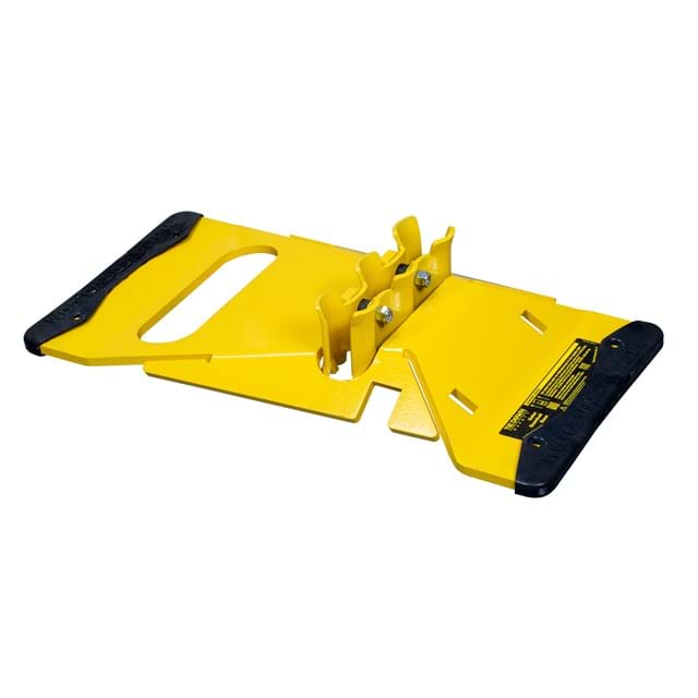 Yellow Universal Compression Clamp (UCC) Guardrail Base
