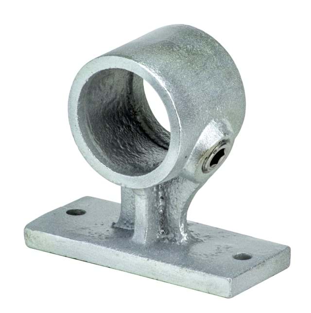 Tie Down Engineering Zip Rail Pipe Fittings Rail Support | Cast Iron or Aluminum Options | For Roof Guardrails | OSHA Compliant | Roofing Tools and Accessories