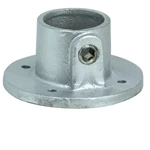 13721 Tie Down Engineering Zip Rail Pipe Fittings Base Flange | Cast Iron or Aluminum Options | For Roof Guardrails | OSHA Compliant | Roofing Tools and Accessories