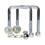 Tie Down 86208 3/8 in.-16 2-1/8 in. 4 in. Zinc Plated Square U-Bolt Kits