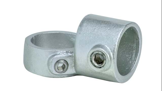 Tie Down Engineering Zip Rail Pipe Fittings Railing Base Flange | Cast Iron or Aluminum Options | For Roof Guardrails | OSHA Compliant | Roofing Tools and Accessories
