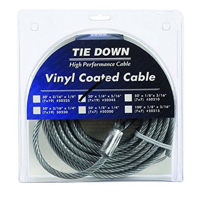 1/4 in. ID x 5/16 in. OD x 30 ft. Galvanized Cable