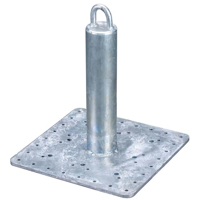 18 in. Screw-On Commercial Roof Anchor with 16 in. x 16 in. Base