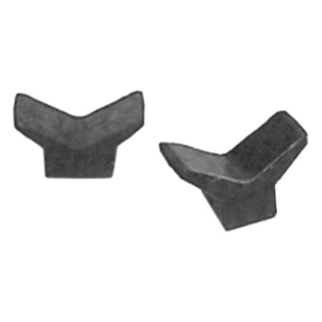 3 in. Black Hull Sav'r PVC V-Bow Stop with 1/2 in. Shaft