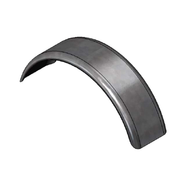 Single Wheel 7 in. x 25.37 in. x 10 in. Pre-Galvanized (G90) 16-Gauge Steel Fender with No Mounting Holes