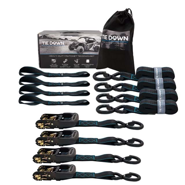Kit Tie Down Bs 5208lbs 1.5in X 8ft W/S Hook Black