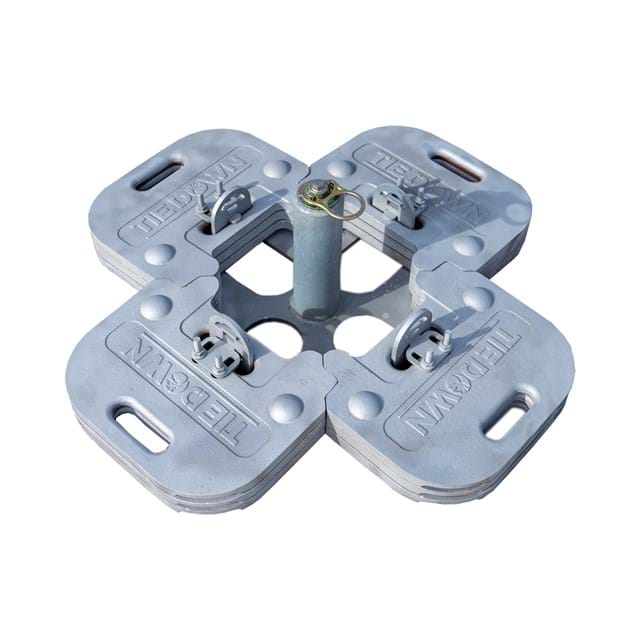 Galvanized 12 Plate Hippo Anchor Deadweight System