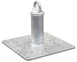 Tie Down 70864-L16 12 in. Screw-On Commercial Roof Anchor with 16 in. x 16 in. Base