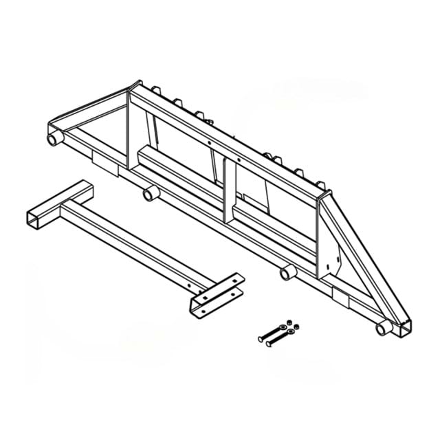39 Inch Hay Spear Assembly Kit  - Skid Steer Mount