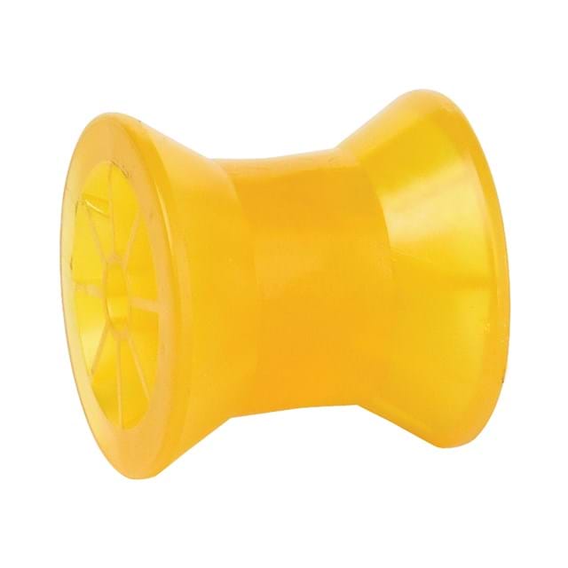 3 in. Amber PVC Bow Roller with 1/2 in. Shaft