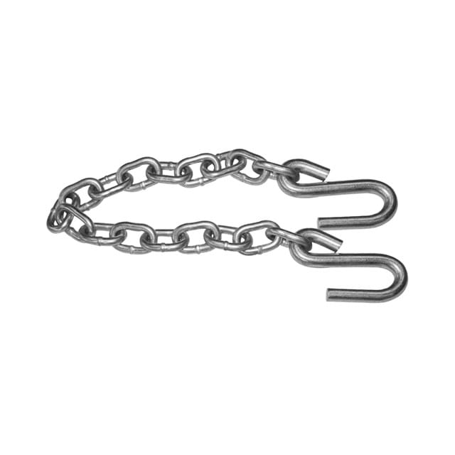 Class 2, 3/16 in., OAL 36 in. Zinc-Plated Safety Chain w/ S-Hooks