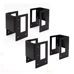 Customizable Heavy-Duty Firewood Rack Bracket Kit, 4-Pack